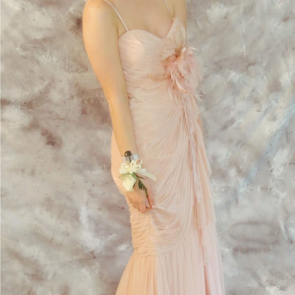 Elegant Pink Evening Gown